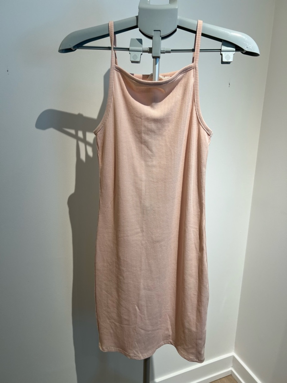 Bluenotes Ribbed Tank Top Dress in Light Pink